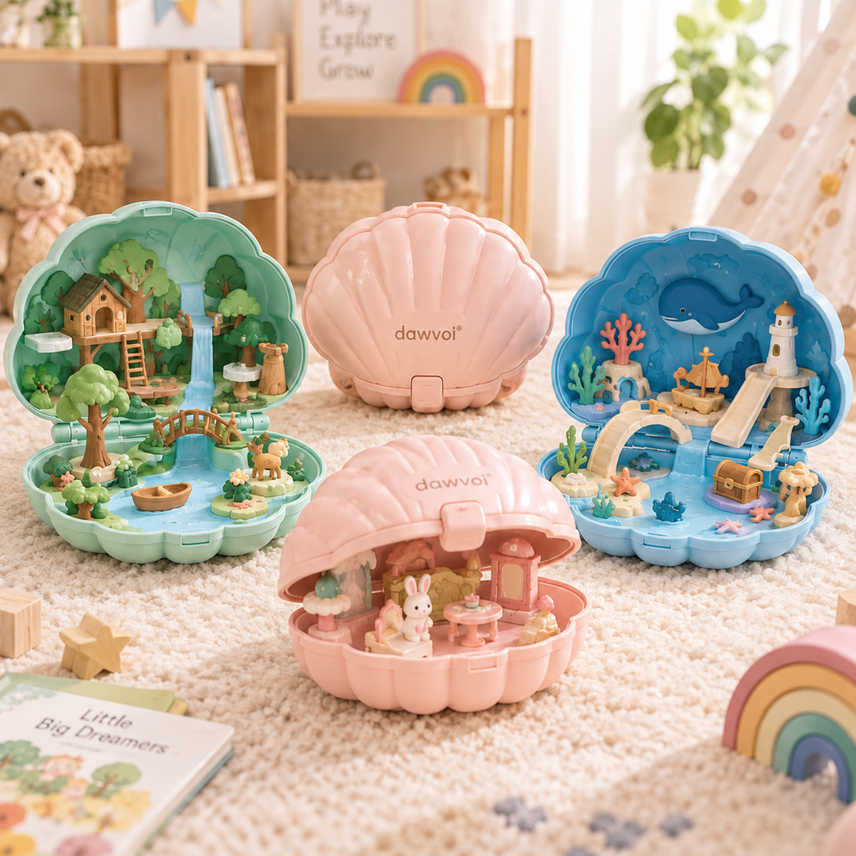 dawvoi® StoryShell 3-Pod Adventure Set