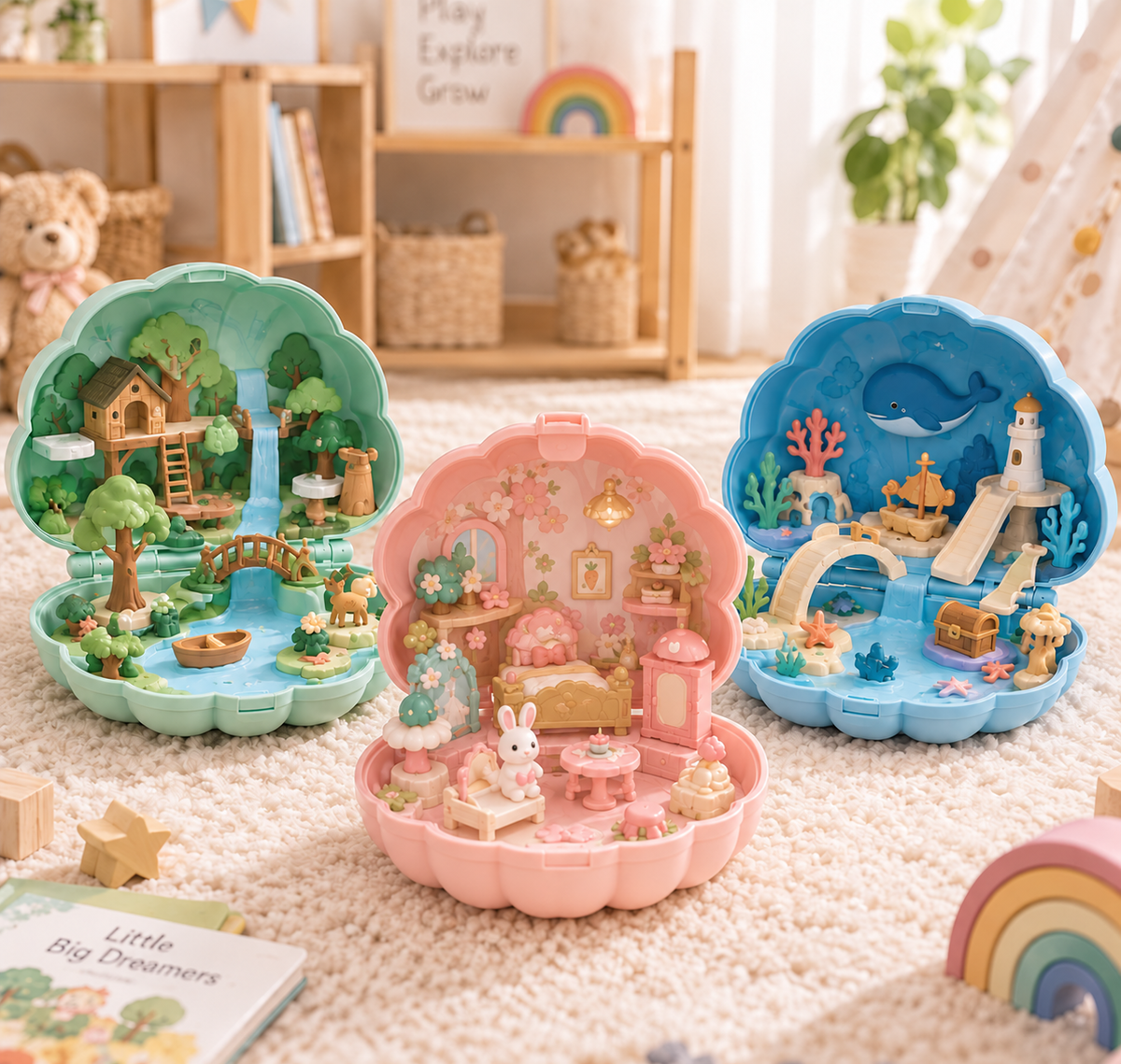dawvoi® StoryShell 3-Pod Adventure Set