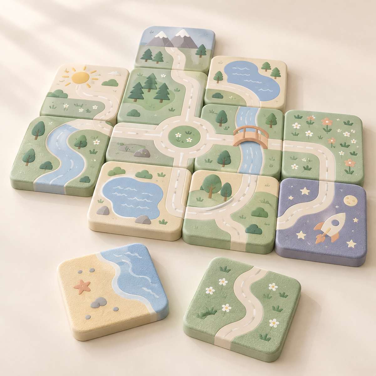 dawvoi®PathPatch Adventure Tiles
