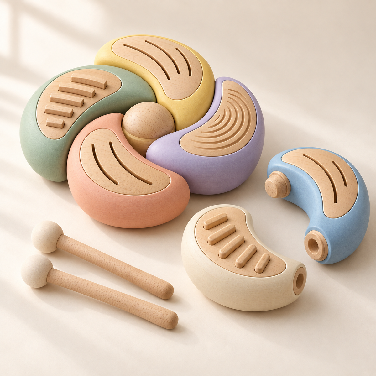 dawvoi® EchoPebble Rhythm Stones