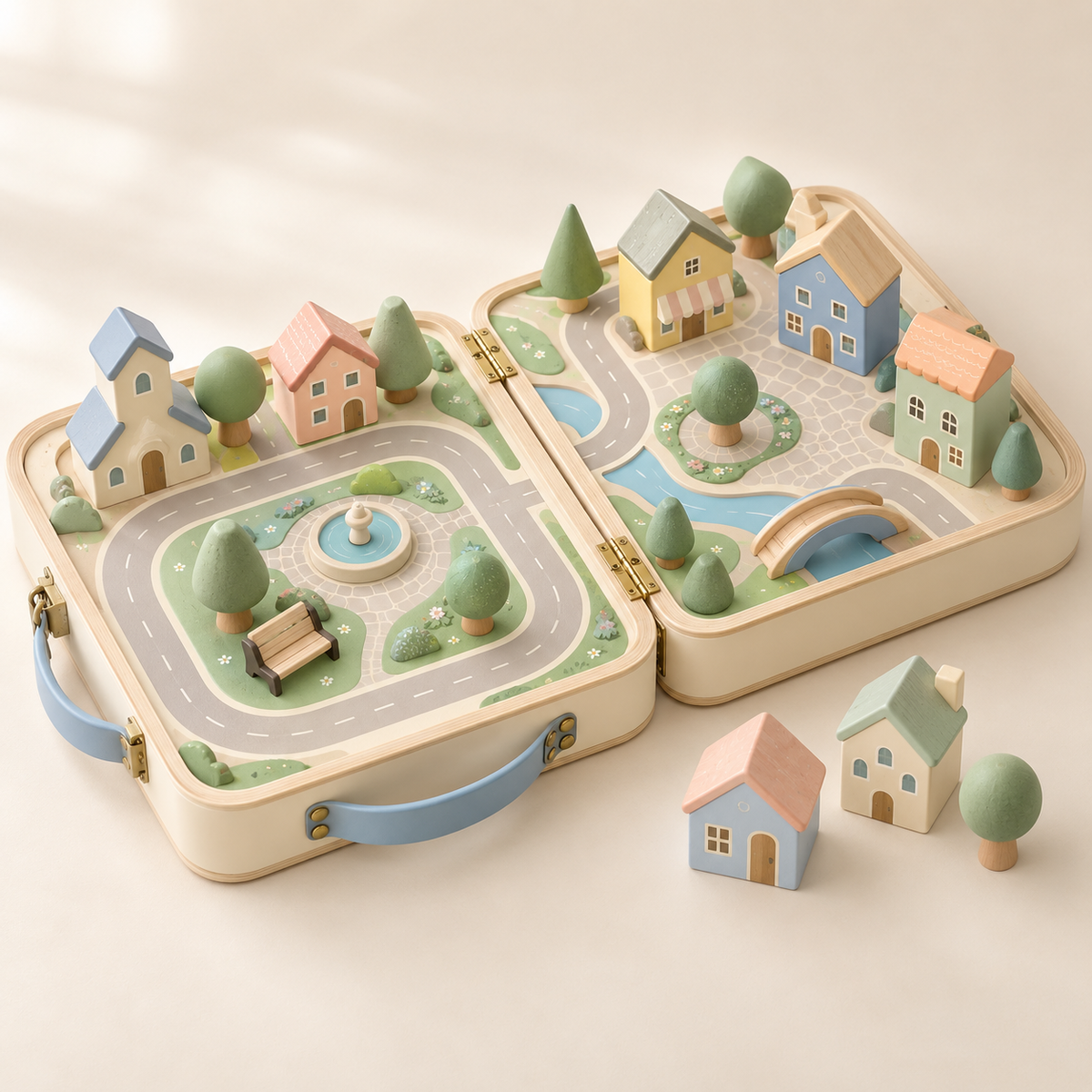 dawvoi® TinyTown Fold-Out World