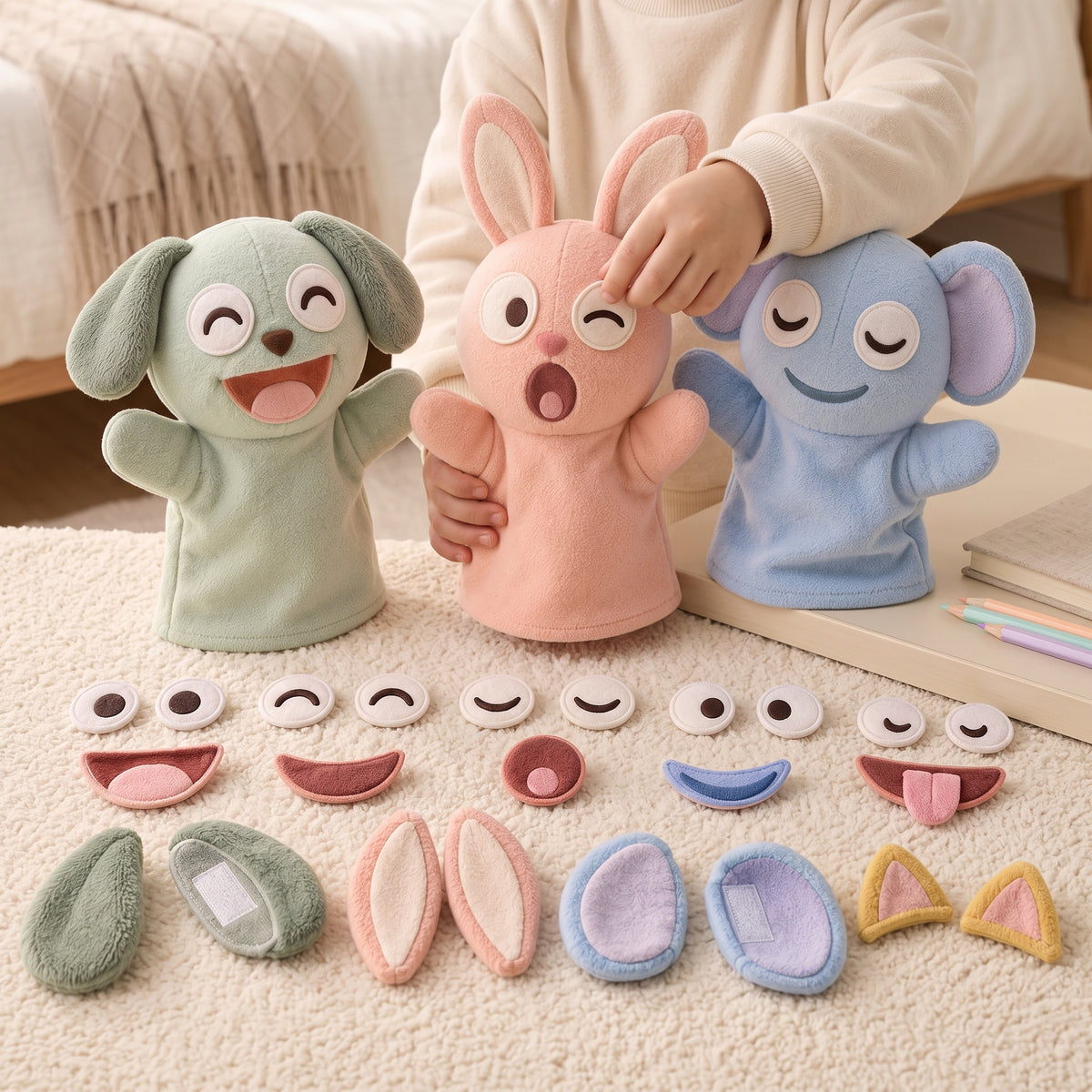 dawvoi® MoodMates Puppet Lab